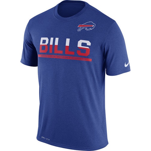 NFL Men's Buffalo Bills Nike Royal Team Practice Legend Performance T-Shirt